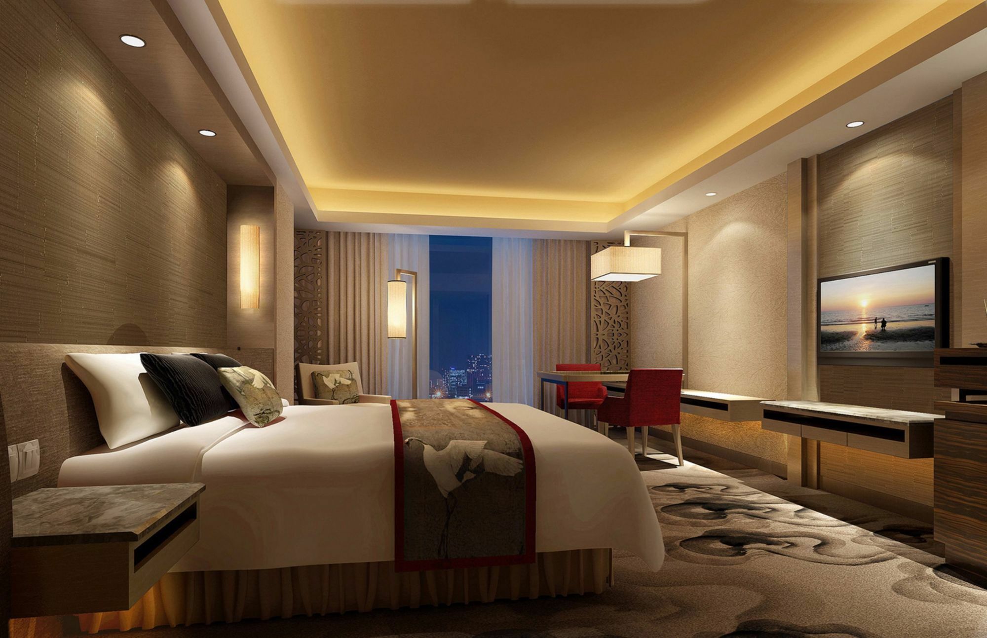 Jinan Luxury Blue Horizon Hotel Exteriör bild