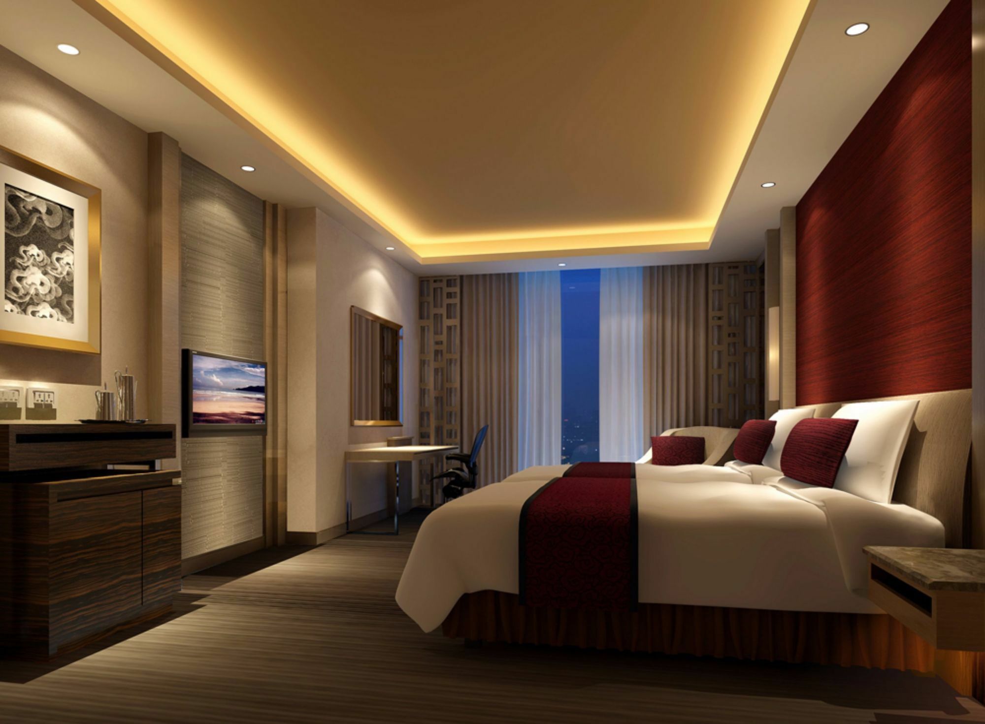 Jinan Luxury Blue Horizon Hotel Exteriör bild
